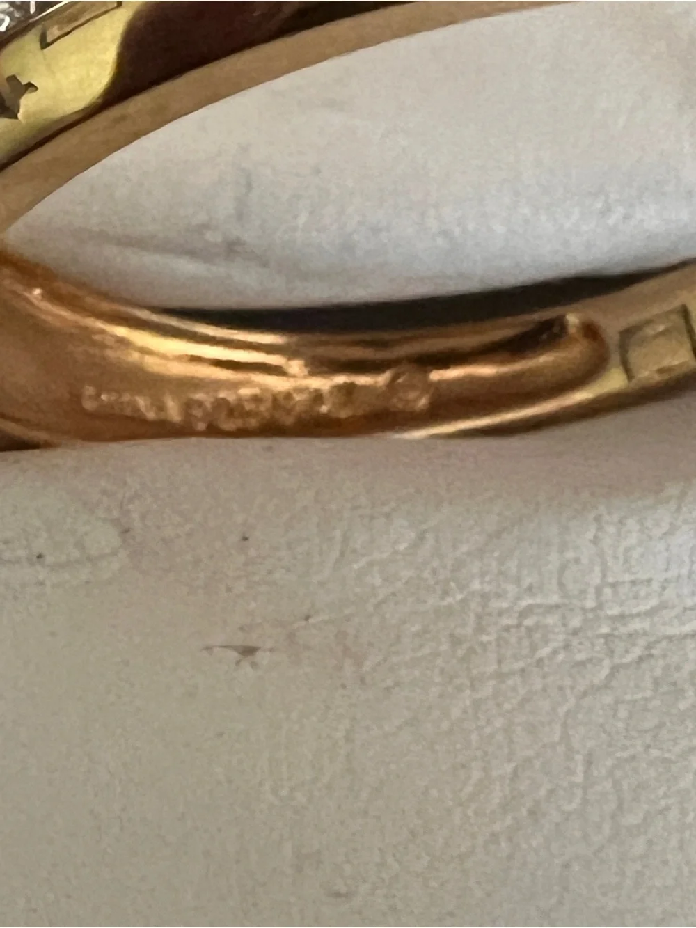 Gold over sterling size 12 men’s cz band